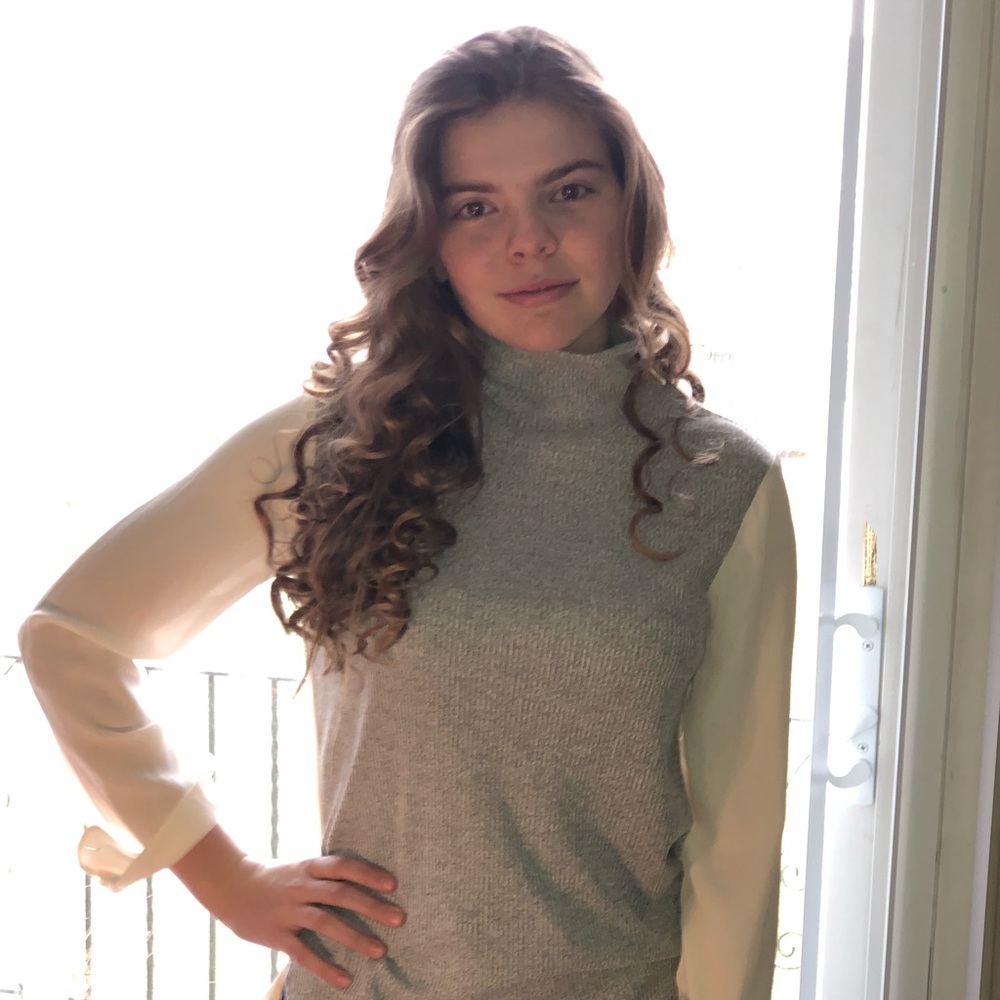 Sheer/sweater combo
